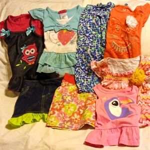 EUC Bundle of eight variety designer clothing items, girls, Sz 2T